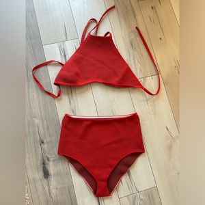 ARQ Red Two piece bathing suit size XL